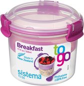 Sistema Breakfast To Go 53 ml 11.4x9.6 cm Roze/Transparant