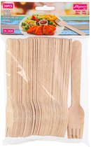 Houten Wegwerpvorken 16 cm 50 Stuks