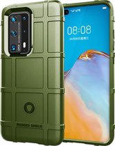 Huawei P40 Pro Plus Hoesje - Mobigear - Rugged Shield Serie - TPU Backcover - Groen - Hoesje Geschikt Voor Huawei P40 Pro Plus