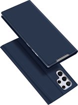 Dux Ducis - Slim bookcase hoes - Samsung Galaxy S22 Ultra - Blauw