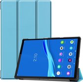 Lenovo Tab M10 Plus Hoes - Mobigear - Tri-Fold Serie - Kunstlederen Bookcase - Blauw - Hoes Geschikt Voor Lenovo Tab M10 Plus