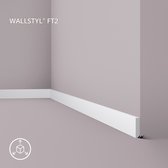 Plint NMC FT2 WALLSTYL Noel Marquet Sierlijst Wandlijst Frieslijst modern design wit 2 m