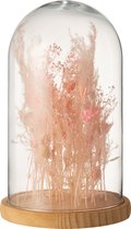 Stolp | glas | roze | 23x23x (h)38 cm