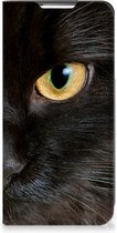 Beschermhoesje Geschikt voor Samsung Galaxy S22 Telefoonhoesje Zwarte Kat