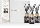 Riverdale - Oud & Bergamot Forest & Patchouli Lotus & Jasmine Trial XL geschenkset - Zwart