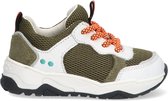 Bunnies JR Charlie Chunky Jongens Lage Sneakers - Groen/Wit - Leer - Veters