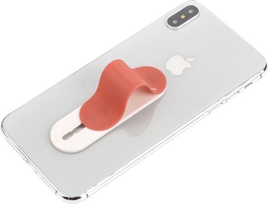 Momo Stick Verstelbare GSM vingerhouder – Wireless Charging Compatible – Rood
