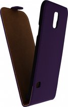 Samsung Galaxy S5 Hoesje - Mobilize - Ultra Slim Serie - Kunstlederen Flipcase - Paars - Hoesje Geschikt Voor Samsung Galaxy S5