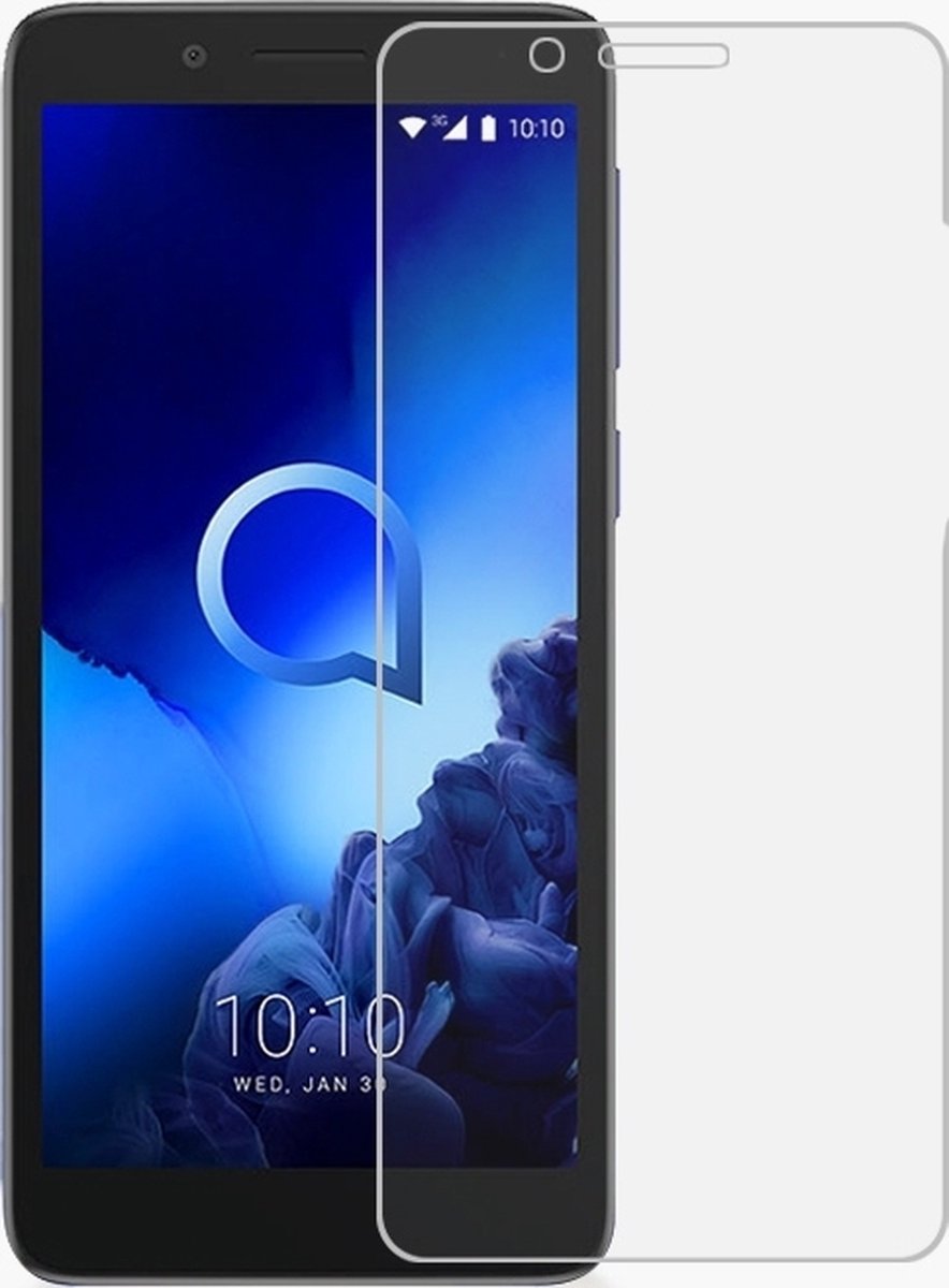 Mobigear Screenprotector geschikt voor Alcatel 1C (2019) Glazen | Mobigear Screenprotector - Case Friendly
