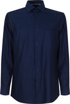 Web Blouse Overhemd Johan Slimfit Donkerblauw - 42