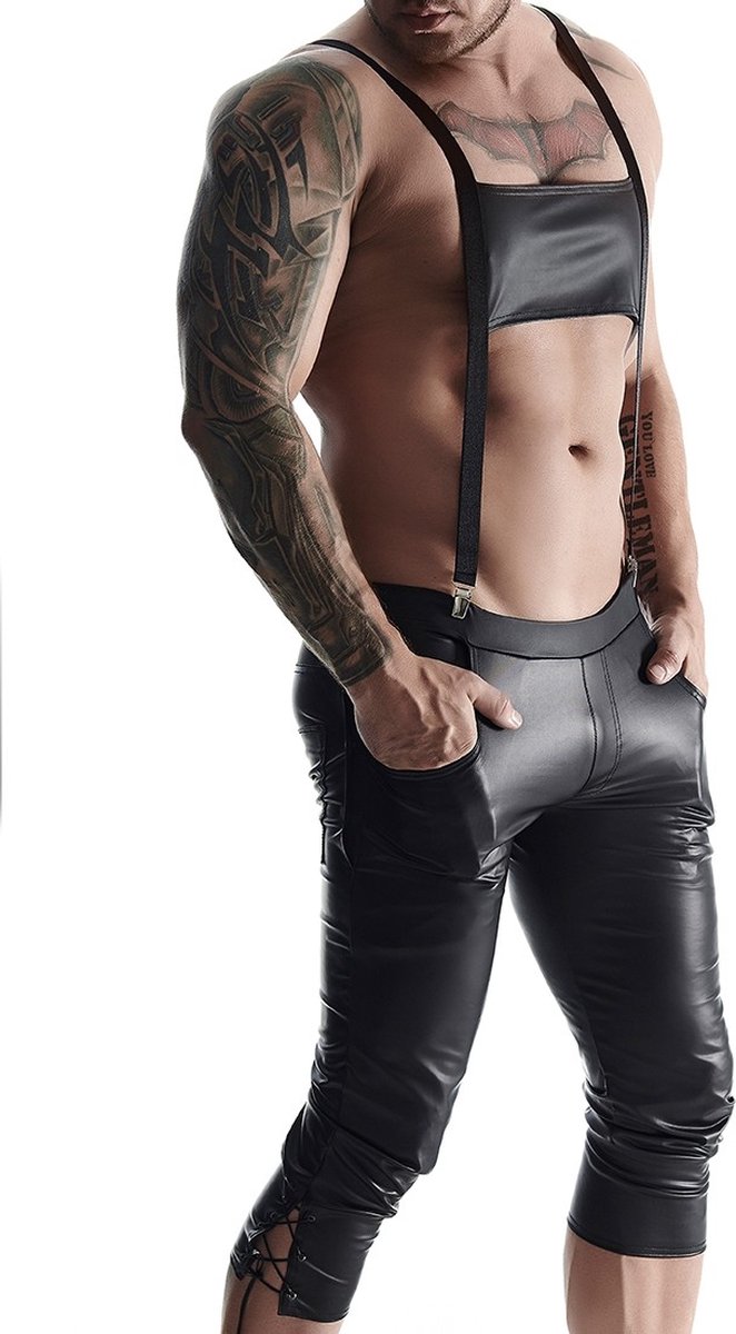 Goedkoopste 3/4 Men's bavarian style pants - Zwart