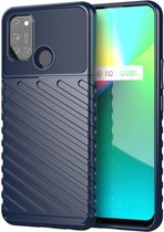 Realme 7i Hoesje Twill Thunder TPU Back Cover Blauw