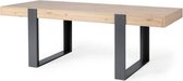 Eettafel Londen-224cm- eik/donkergrijs