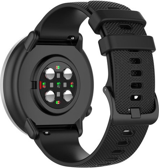 Strap-it Siliconen bandje 22mm - horlogebandje geschikt voor Samsung Galaxy Watch 3 45mm / Galaxy Watch 46mm / Gear S3 Classic & Frontier - Polar Vantage M / M2 / V3 / Grit X - Garmin Vivoactive 4 - zwart