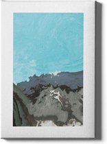 Walljar  - Water Coast - Muurdecoratie - Canvas schilderij
