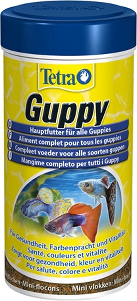 Tetra guppy visvoer vlokken - 250 ml - 1 stuks