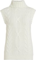 Vila Trui Vinorila S/l Knit Vest/r 14071858 White Alyssum Dames Maat - XL