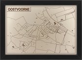 Houten stadskaart van Oostvoorne