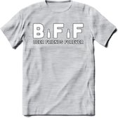 Beer Friends Forever T-Shirt | Bier Kleding | Feest | Drank | Grappig Verjaardag Cadeau | - Licht Grijs - Gemaleerd - 3XL