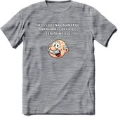 Het is geen flauwekul T-Shirt | Grappig Abraham 50 Jaar Verjaardag Kleding Cadeau | Dames – Heren - Donker Grijs - Gemaleerd - XL