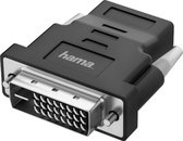 Hama 00200338 DVI / HDMI Adapter [1x Britse stekker - 1x DVI-D-stekker] Zwart