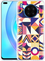 Honor 50 Lite Hoesje Modern Abstract Paars - Designed by Cazy