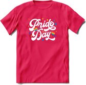 Pride Day | Pride T-Shirt | Grappig LHBTIQ+ / LGBTQ / Gay / Homo / Lesbi Cadeau Shirt | Dames - Heren - Unisex | Tshirt Kleding Kado | - Roze - XL