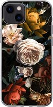 Geschikt voor iPhone 13 mini hoesje - Bloemen - Natuur - Patroon - Siliconen Telefoonhoesje