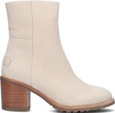 Shabbies 183020270 Enkellaarsjes - Enkelboots met rits - Dames - Wit - Maat 39