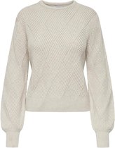 Only Trui Onlmaxina L/s Pullover Knt 15250573 Pumice Stone Dames Maat - XL