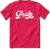 Pride T-Shirt | Grappig LHBTIQ+ / LGBTQ / Gay / Homo / Lesbi Cadeau Shirt | Dames - Heren - Unisex | Tshirt Kleding Kado | - Roze - S