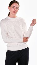 Steppin' Out Herfst/Winter 2021 Trui Cathleen Sweater Vrouwen - Regular Fit - Merino Wol - Wit (S)