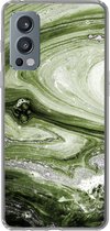 Coque OnePlus Nord 2 5G - Marbre - Natuursteen - Calcaire - Siliconen