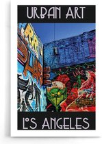 Walljar - Los Angeles Graffiti Muur - Muurdecoratie - Poster