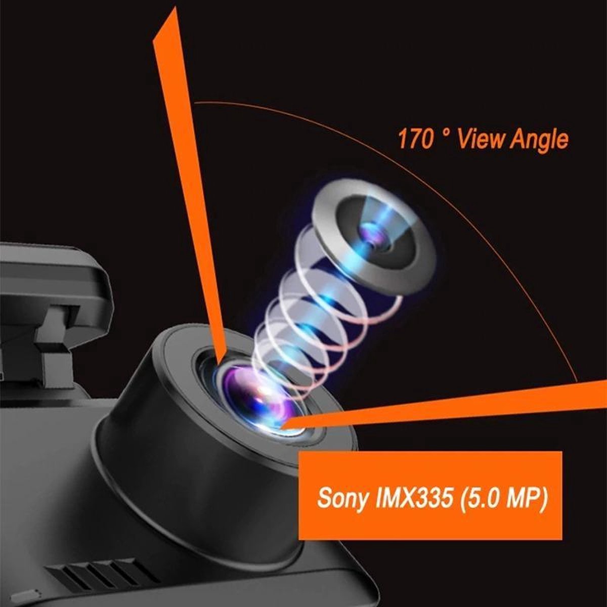 DrPhone Dashcam D07-C - 4K Ultra HD Dashcam – Parkeermonitor – Lens: SONY IMX 307 - G-Sensor Kijkhoek van 170 ° - Dashboard Camera met Nachtzicht – Wifi + Applicatie + 128 Micro SD – foto 2
