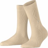 Burlington Cosy Rhomb Sok Dames 27073 - Beige 4055 oat Dames - 36-41