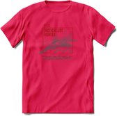 F-15 Vliegtuig T-Shirt | Unisex leger Kleding | Dames - Heren Straaljager shirt | Army F16 | Grappig bouwpakket Cadeau | - Roze - XXL