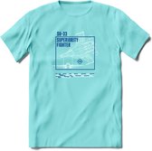 SU-33 Vliegtuig T-Shirt | Unisex leger Kleding | Dames - Heren Straaljager shirt | Army F16 | Grappig bouwpakket Cadeau | - Licht Blauw - L