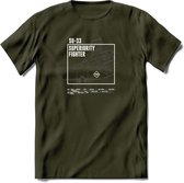 SU-33 Vliegtuig T-Shirt | Unisex leger Kleding | Dames - Heren Straaljager shirt | Army F16 | Grappig bouwpakket Cadeau | - Leger Groen - XL