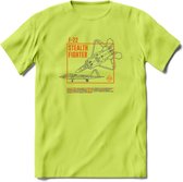 F-22 Vliegtuig T-Shirt | Unisex leger Kleding | Dames - Heren Straaljager shirt | Army F16 | Grappig bouwpakket Cadeau | - Groen - L