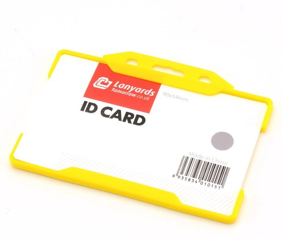 CKB LTD - Porte-cartes rétractable - Y compris porte-cartes, cordon porte-clés et enrouleur - Jaune