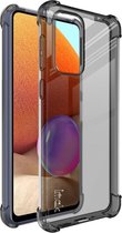 IMAK Hoesje + Screen Protector Transparant Zwart Geschikt voor Samsung Galaxy A33