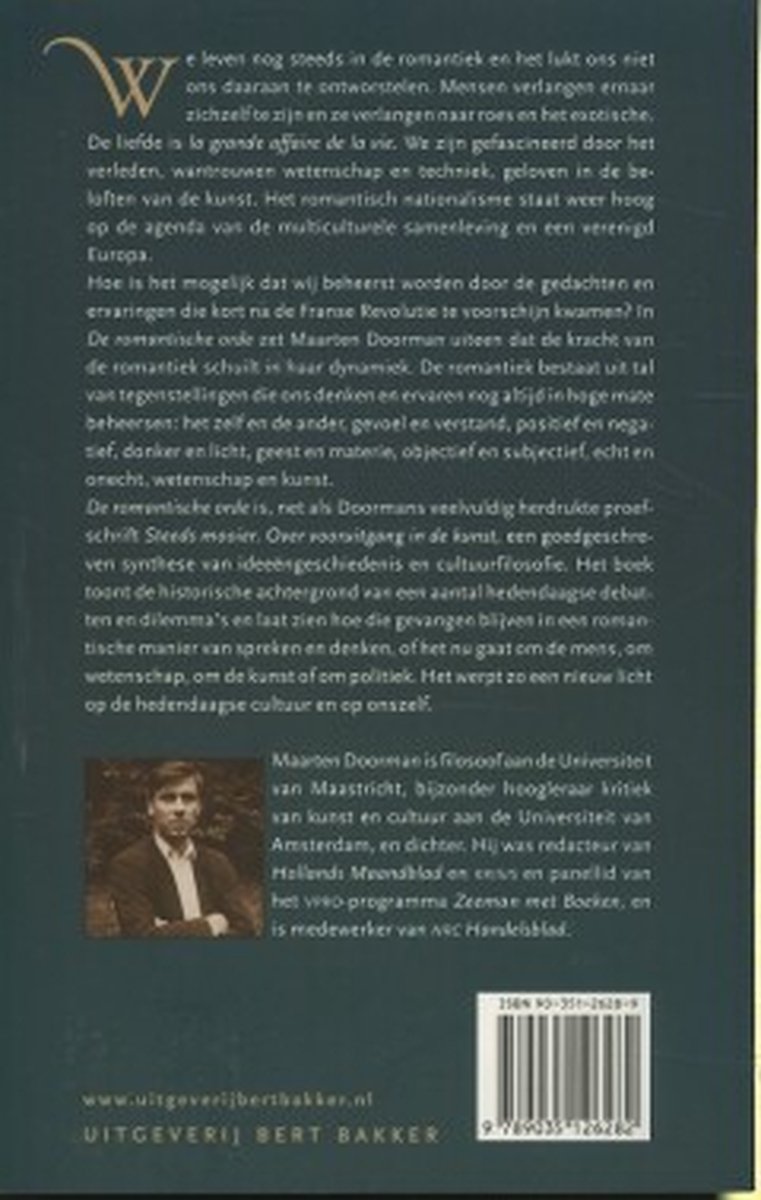 De romantische orde - back cover