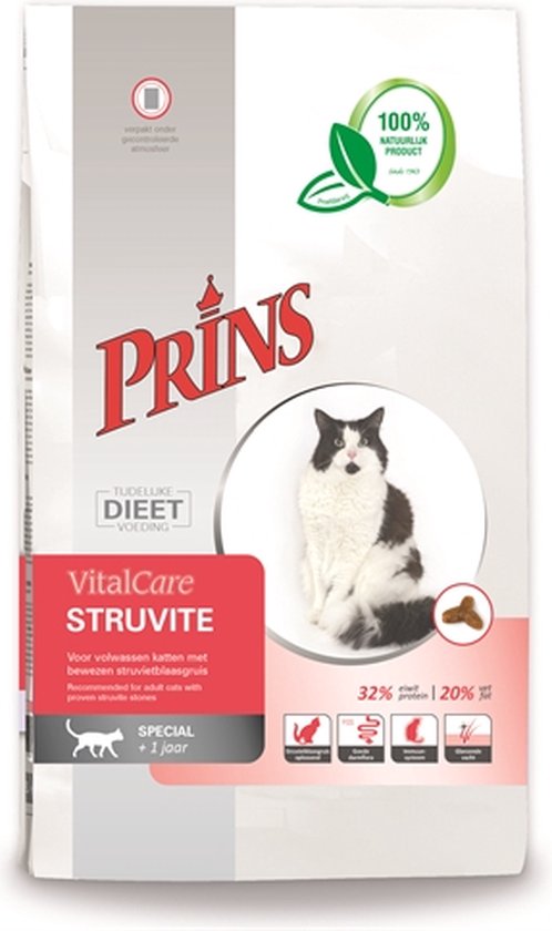 Prins vitalcare kat struvite gevogelte - kattenvoer - 1.5 kg | bol.com