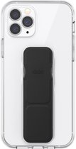 CLCKR Gripcase Clear PU en TPU hoesje voor iPhone 12 en iPhone 12 Pro - zwart