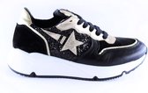 Clic sneaker CL-20337 zwart ster goud-39