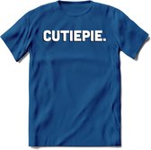 Cutiepie - Valentijn T-Shirt | Grappig Valentijnsdag Cadeautje voor Hem en Haar | Dames - Heren - Unisex | Kleding Cadeau | - Donker Blauw - L