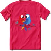 Valentijn T-Shirt | Grappig Valentijnsdag Cadeautje voor Hem en Haar | Dames - Heren - Unisex | Kleding Cadeau | - Roze - M
