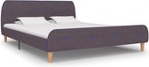 vidaXL Bedframe stof taupe 160x200 cm