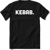 Kebab - Snack T-Shirt | Grappig Verjaardag Kleding Cadeau | Eten En Snoep Shirt | Dames - Heren - Unisex Tshirt | - Zwart - XXL